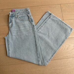 Edikted Light Blue Wide Leg Jeans